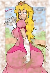 princess peach from mario (series) by silenttandem