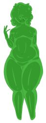 2d ambiguous_gender belly belly_button chubby cocknix goo goo_body gooey goon green_body green_hair nipple_piercing nipples nonbinary piercings slime slime_body slimy slimy_body tagme thick_thighs thighs