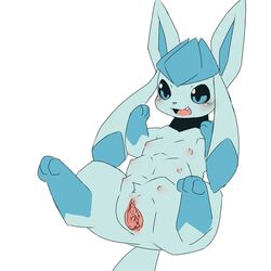 1girls 3_toes ass blue_eyes blue_fur blue_nose blush breasts canine eeveelution feet female female_only feral fur furry glaceon kesu_pu long_ears mammal markings multi_breast multi_nipple nintendo nipples nude open_mouth paws pokémon_(species) pokemon pokemon_dppt pussy small_breasts socks_(marking) solo spread_pussy spreading tail teeth toes video_games wide_hips