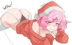 natsuki (doki doki literature club) from christmas by emiillb