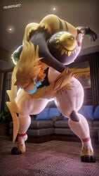 3d 69 69_position anthro aurora_(nbanoob) big_ass big_breasts big_penis breasts bubble_butt cleavage furry futanari huge_ass huge_breasts huge_cock hyper_penis intersex jerryelrato nipples penis pokemon pokemon_(species) sex standing_69 standing_sex tagme thick_thighs wide_hips zeraora