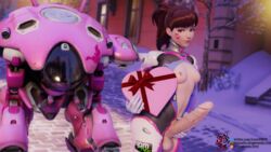 1futa 3d balls big_penis blender blizzard_entertainment breasts brown_eyes brown_hair d.va erection futa_only futanari gloves holding holding_penis huge_cock intersex lewy looking_at_viewer meka overwatch smile smiling solo volskaya_industries_(map) white_skin