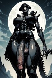 1futa 2d abs ai_generated alien_(franchise) alien_futa ass big_ass big_breasts big_penis black_skin breasts clawed_fingers claws cock cum_dripping_from_penis dick dickgirl exposed_breasts exposed_nipples fat_cock female futa_alien futa_cock futa_milf futa_mommy futa_only futanari gigantic_penis huge_cock hung intersex large_breasts latex latex_skin latex_skinsuit long_penis looking_at_viewer looking_down_at_viewer low-angle_view massive_breasts mature mature_body mature_figure mature_futa milf mommy monster_futa night oiled_skin penis shiny_skin solo solo_futa tail tenyaiida25 thick thick_ass thick_thighs thighs veins veiny veiny_penis voluptuous voluptuous_futa wide_hips xenomorph xenomorph_tail