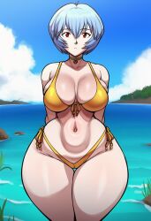 rei ayanami from neon genesis evangelion by seasonedcum