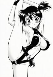 ai_generated arm armpits arms_up asymmetrical_hair bare_arms bare_shoulders belt blush breasts cameltoe center_opening cleavage closed_mouth clothing covered_erect_nipples erect_nipples_under_clothes female fingerless_gloves flexible gloves gym_leader hair_between_eyes halterneck highleg highleg_swimsuit kasumi_(pokemon) kneepits large_breasts leg_hold leg_lift leg_up legs looking_at_viewer loose_belt misty_(the_electric_tale_of_pikachu) navel one-piece_swimsuit poke_ball poke_ball_(basic) pokemon pokemon_character pokemon_rgby ponytail short_hair side_ponytail sideboob sling_swimsuit smile solo split spread_legs standing standing_on_one_leg standing_split swimsuit the_electric_tale_of_pikachu thighs tied_hair turtleneck