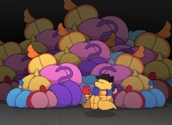 big_ass bobby_bearhug bubba_bubbaphant cat_tail catnap_(poppy_playtime) chicken_tail dog_tail dogday_(poppy_playtime) elephant elephant_tail fat_ass kickinchicken_(poppy_playtime) large_ass massive_ass multiple_boys multiple_males picky_piggy_(poppy_playtime) pigtails player_(poppy_playtime) plushie poppy_playtime running sex_toy smiling_critters toy tunemon