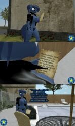 1girls big_breasts comic female friendship_is_magic hasbro kami_dragon my_little_pony page_1 princess_luna_(mlp) sfm solo source_filmmaker