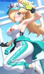 1girls 2025 aegis_elysium ai ai-generated ai_art ai_edit ai_generated alternate_breast_size arm_up armpit armpits arms_up blue_eyes blush blushing_at_viewer bodysuit breasts cap cleavage cloud clouds crown day daylight edited female female_focus gem gloves hair_ornament headpiece hi_res high_quality high_res high_resolution highres horny huge_breasts indoors jacket jewelry large_breasts leggings light logo long_hair looking_at_viewer mario_(series) naughty navel nintendo outdoor outdoors pervert ponytail princess_rosalina racer room shirt shoelaces shoes shy sky smile solo solo_focus suit sunlight super_mario_bros. super_mario_galaxy symbol thick thick_breasts thick_thighs thighs upper_body upper_body_focus very_long_hair wall wall_(structure) watermark