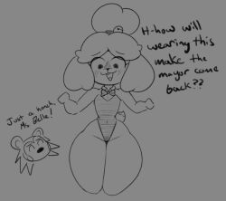 isabelle (animal crossing) from animal crossing by 25circle