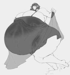 1girls breasts enormous_breasts female huge_thighs hyper_breasts hyper_pregnancy pregnant thick_thighs thighs thin_clothing verdazin