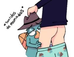 1animal 1human bestialis blowjob disney dr_heinz_doofenshmirtz feral furry male male_only meme monotreme perry_the_platypus phineas_and_ferb platypus shitpost shitposting sucking zoophillia