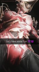 3d mesa mesa_(warframe) posing pussy snapchat video_games warframe warframe_captura_adventures warframetenno