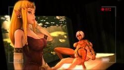 1boy 2girls 3d animated ass bed being_watched blonde_hair blue_eyes breasts cia_(the_legend_of_zelda) cleavage clothed_female_nude_male cuckquean dark-skinned_female dark_skin female girl_on_top hyrule_warriors imp_midna large_breasts link link_(hyrule_warriors) long_hair male midna multiple_girls nintendo nipples no_sound nude penis pointy_ears princess princess_zelda purple_eyes pussy recording reverse_cowgirl_position royalty secazz sex short_hair source_filmmaker source_request straight swingers testicles text the_legend_of_zelda thrusting vaginal vaginal_penetration vaginal_sex video watching white_hair zelda_(hyrule_warriors)