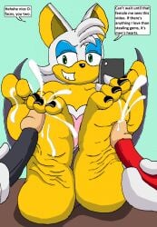 3boys alexianbc anthro anthro_on_anthro assertive assertive_male black_nail_polish black_nails blue_eyeshadow blush clothed clothed_footjob clothed_male clothed_male_nude_male clothes clothing confident confident_male confident_smile cum cum_on_foot cumming cumming_from_footjob cumshot dominant dominant_male earring emerald_(gem) eyebrows eyelashes femboy footjob gay gay_domination gay_footjob gay_male genderswap_(ftm) knuckles_the_echidna male male/male male_only male_rouge master_emerald mmm_threesome naughty naughty_face naughty_smile penis red_fur rouge_the_bat rule_63 shadow_the_hedgehog sonic_(series) sonic_the_hedgehog_(archie) sonic_the_hedgehog_(comics) sonic_the_hedgehog_(idw) sonic_the_hedgehog_(series) submissive submissive_male text text_bubble threesome trio twink white_fur yaoi