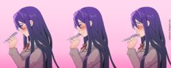 doki_doki_literature_club tagme waifuware yuri_(doki_doki_literature_club)