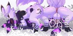 animal_genitalia animal_penis balls_deep big_dom_small_sub black_penis bodily_fluids closed_eyes cuddling cum cum_in_vagina cum_inside deep_kiss dominant duo eeveelution ejaculation fan_character female feral french_kissing from_front_position fur generation_2_pokemon genital_fluids genitals hair hi_res kissing knotting larger_male male male/female mammal mating_press multicolored_tail nature nature_background nintendo pawpads penetration penis pokemon pokemon_(species) purple_pawpads sex simple_background size_difference smaller_female tail umbreon utopianvee vaginal_penetration vaginal_penetration white_background white_body white_fur