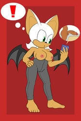 absurdres anthro big_penis breasts e-mail female furry highres kamikiller mammal penis phone rouge_the_bat solo sonic_(series) testicles topless