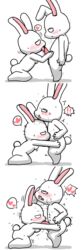 anthro anthro_on_anthro balls blush breasts duo enigi09 erection fellatio female heart highres lagomorph licking male mammal oral penis penis_lick rabbit sequence sex straight tongue tongue_out