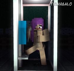 3d big_breasts breasts call_box cubic_breasts erect_nipples female little_witch_academia looking_down masturbation mine-imator minecraft nude open_mouth phone phone_call public_masturbation public_nudity purple_eyes purple_hair pussy_squirt sex_toy tagme triangalo vibrator vibrator_in_pussy violet