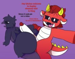 2025 2025s 2boys 2male 2males anthro anthro_male anthrofied ass ass_grab avian balls beak between_buttocks big_butt bird bird_humanoid bird_tail bird_wings black_eyes black_sclera bodily_fluids butt butt_grab corvid corvus_(genus) crimson_hair critters_(poppy_playtime) dialogue dragon dragon_boy dragon_ears dragon_horns dragon_humanoid dragon_tail dragon_wings duo ear_piercing english english_dialogue english_text eyebrow_piercing eyebrows genitals gold_piercing hair hi_res horn horns hot_dogging huge_butt humanoid_genitalia humanoid_penis indigo_body indigo_feather indigo_feathers looking_back male male/male male_anthro mammal mob_entertainment mob_games mythological_creature mythological_scalie mythology nightmare_critters no_humans nonbinary_(lore) nude open_beak open_mouth oscine passerine penile penis piercing poe_(poppy_playtime) poppy_playtime poppy_playtime_(chapter_4) pupils raven raven_(bird) recording recording_video red_body red_hair red_scales red_text reptile scalie sex simon_smoke_(poppy_playtime) simple_background smile smiling_critters spiked_tail spikes spikes_(anatomy) tail teeth text thick_thighs tongue tunemon vermilion_body vermilion_ears vermilion_scales vermilion_tail vermilion_text violet_body violet_feather violet_feathers white_body white_eyes white_inner_ear white_pupils white_scales wide_hips yellow_horns