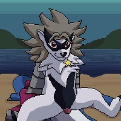 animated anthro bandai_namco digimon digimon_(species) duo female female_on_top fur genitals hi_res lawealewd male male/female monster_boy on_top penis pussy red_eyes sex vaginal_penetration white_body white_fur wolvermon