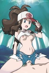 1boy 1girls 2d :o absurdres accurate accurate_art_style accurate_artstyle accurate_body_type accurate_proportions arm_support artstyle artstyle_imitation balls baseball_cap big_penis blue_eyes bottomwear breasts breasts_out brown_hair clothed_female_nude_male clothes_lift clothing_aside color commentary commission cowgirl_position day digital_media_(artwork) exposed_pocket eyelashes fat_cock female forest game_freak gamefreak half-closed_eye half_closed_eyes hand_on_headwear hand_up hat high_ponytail highres hilda_(pokemon) human_penetrated human_penetrating intraspecies koturitsu leaning leggings light-skinned_female light-skinned_male light_skin long_hair male messy_hair narrowed_eyes nature navel nintendo nipples nude official_style on_model open_clothes open_mouth outdoors pants penis perky_breasts plump_labia pokemon pokemon_bw ponytail pov pov_cowgirl pov_male pov_sex pussy pussy_cutout pussy_grip riding sex shirt shirt_lift shorts sidelocks slim small_breasts spread_legs straddling straight stretched_pussy teen teenage_girl teenager teeth testicles thin_waist tight_pussy topwear twitter_username upper_teeth_only vaginal_penetration watermark white_hat wide_hips wristband