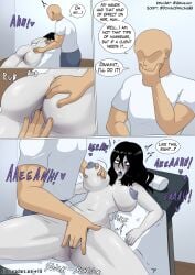 ahe_gao anus big_breasts big_butt black_hair breasts clothed comic comic_page dominodancing33 eyebags faceless_male feet female fingering fingering_partner fingering_pussy ghost ghost_girl grey_skin gruulguy inverted_nipples male massage massage_table messy_hair naked naked_female nipples oiled oiled_skin open_mouth pale_skin part_3 pubic_hair pussy rubbing_pussy saeki_kayako the_grudge tongue tongue_out