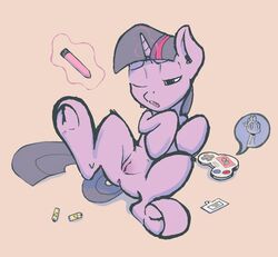 absurd_res anus ass battery closed_eyes crossover dildo equine female feral friendship_is_magic fur hair hi_res hooves horn horse lying magic mammal masturbation my_little_pony nipples nude on_back open_mouth pony presenting pussy sex_toy showing simple_background solo sparkle teeth tongue twilight_sparkle_(mlp) vibrator video_games