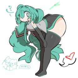 hatsune miku from virtualgirl by merricuwu