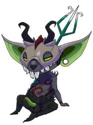 absurd_res anthro balls belly blin_(tloz) bodily_fluids demon erection fur genital_fluids genitals hair hi_res horn imp looking_at_viewer male mammal miniblin moobs navel nintendo nude overweight overweight_male penis shobishudders short_stack slightly_chubby solo tail tanithjackal the_legend_of_zelda thick_thighs wide_hips wind_waker