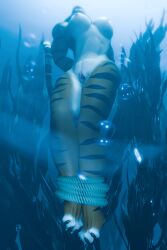asphyxiation barefoot drowning feet feet_together peril tagme tigress underwater underwater_peril