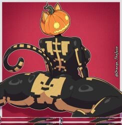 1girls anthro ass big_ass big_breasts big_thighs breasts cat_ears cat_girl cat_tail catgirl female female_focus female_only fortnite fortnitemares gigantic_ass gigantic_breasts gigantic_thighs halloween huge_ass huge_breasts huge_thighs hyper hyper_ass hyper_thighs looking_at_viewer orange_thejuice pumpkin pumpkin_head skinsuit spice_(fortnite) thick_thighs thighs voluptuous voluptuous_female