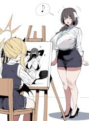 female sensei (blue archive) from blue archive by xipa