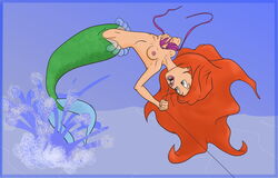 ariel disney fishing_hook hook nipples tagme the_little_mermaid wounded