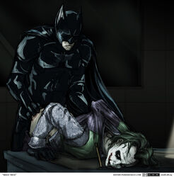 2008 anal batman batman_(series) christian_bale dc_comics gay heath_ledger joker male male_only the_dark_knight yaoi