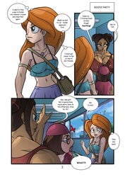 braceface brown_hair comic crossover disney extreme_muscles family_guy female glasses green_eyes human kartoon_warz_#2:_bikini_party kim_possible kimberly_ann_possible maria_wong meg_griffin muscle muscles muscular muscular_female orange_hair reddyheart redhead short_hair straight_hair