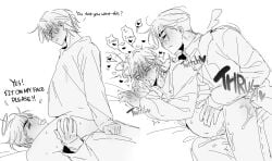 2boys aaabbc543210 ahe_gao alien_stage begging blush cuntboy dialogue drooling excessive_cum flustered intersex ivan_(alien_stage) male/male moaning moaning_in_pleasure mpreg pleasure_face pregnant pregnant_belly pregnant_sex sitting_on_person spooning teasing till_(alien_stage) yaoi