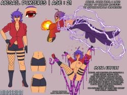 1girls adult_female ahe_gao anal anal_sex big_breasts blush breasts cleavage clothing electricity empty_eyes female female_only fire fishnet_legwear gloves glowing_eyes heels human human_female human_only large_breasts masturbation outercourse powers purple_hair pussy red_eyes red_lipstick sex smile solo solo_female standing sweat tan-skinned tan_skin tentacle thigh_strap vaginal_penetration younger_female