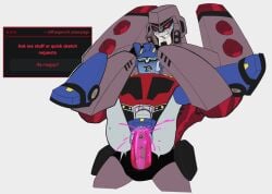 2boys ass cum cum_in_pussy cum_inside cuntboy gay intersex intersex/male male megatron optimus_prime penis penis_in_pussy presenting_pussy pussy size_difference transformers transformers_prime yaoi