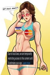lara croft from mastercard by sealedhelm