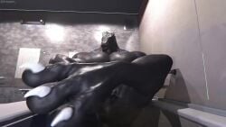 16:9 3_toes 3d 3d_(artwork) 3d_animation 5_fingers animated anthro artspam balls bathing bathroom bathtub big_balls big_muscles big_penis biped black_body black_scales claws detailed_background digital_media_(artwork) erection feet finger_claws fingers first_person_view foot_fetish foot_focus foreskin genitals glowing_eyes holding_penis huge_cock huge_muscles humanoid humanoid_feet humanoid_genitalia humanoid_penis inside looking_at_viewer macro male_anthro muscular muscular_male nipples no_sound nude nude_male pecs penis penis_on_thigh red_eyes scales scalie short_playtime shower_head soles solo solo_male tagme toe_claws toes unretracted_foreskin video water white_claws widescreen