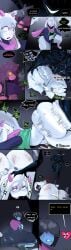 1boy 1futa 2025 2d 2d_(artwork) absurd_res ambiguous_gender anal anal_sex anthro anthro_penetrated ass big_butt bovid bovine caprine comic curvy_figure darkner deltarune dialogue duo english english_dialogue english_text fellatio female femboy futa_on_male futa_penetrating futa_penetrating_male futanari goat goat_boy hi_res high_resolution highres human humanoid imminent_anal imminent_rape imminent_sex intersex intersex/male kris_(deltarune) male male_penetrated mammal onomatopoeia oral penetration penile penile_penetration penis ralsei roaring_knight rough_sex sex shadow_creature soul_(undertale) starstar000 susie_(deltarune) tail tail_motion tailwag text the_roaring_knight undertale_(series) voluptuous voluptuous_female white_body white_fur