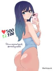 1girls 2d 2d_(artwork) 2d_artwork actress ass ass_cleavage ass_crack backboob bare_arms bare_ass bare_butt bare_hands bare_hips bare_legs bare_shoulders bare_skin bare_thighs big_breasts bikini blue-eyed_female blue-haired_female blue_eyebrows blue_eyes blue_hair breasts bubble_ass bubble_butt busty busty_female busty_girl busty_teen closed_mouth_smile digital digital_art digital_drawing digital_drawing_(artwork) digital_media digital_media_(artwork) elbows exposed_arms exposed_ass exposed_butt exposed_hips exposed_legs exposed_shoulders exposed_skin exposed_thighs female female_focus female_only fingernails fingers gluteal_fold head_tilt high_resolution high_school_student highres hourglass_figure kurokawa_akane large_boobs large_breasts lean_figure long_hair looking_at_viewer looking_back looking_back_at_viewer martinpunk narrow_waist nipple_bulge one-piece_swimsuit oshi_no_ko posing posing_for_picture posing_for_the_viewer posing_in_mirror school_girl selfie selfie_pose shoulders sideboob simple_background slender_body slender_waist slim_waist smile smiley_face smiling smiling_at_viewer solo standing swimsuit swimwear teen_girl teenage_girl teenage_tits teenager thick_ass thick_butt thick_thighs thighs tilted_head upper_body white_background white_bikini white_one-piece_swimsuit white_swimsuit white_swimwear wide_hips young_female young_woman
