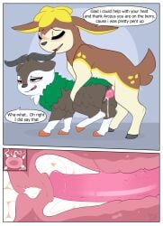 animal_genitalia animal_penis baby_trapping bodily_fluids breeze_(flowerbud) cervical_contact cervine_genitalia cervine_penis cervix cum cum_inside deerling doggy_style duo female feral feral_on_feral flowerbud from_behind_position generation_5_pokemon generation_6_pokemon genital_fluids genitals hi_res impregnation in_heat internal internal_vaginal leaking_cum looking_pleasured lying male male/female nintendo ovum penis pokemon pokemon_(species) pussy risky_sex sex skiddo sperm_cell vulva