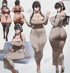 1girls ai_assisted ai_generated artist_name ass ass_focus back bare_shoulders black_bra black_hair black_thighhighs blush bra breasts cleavage closed_mouth couch curvy dongtan_dress dress earrings fanning_self female female_only from_behind full_body gray_dress grey_dress hair_between_eyes hairband heels high_heel_boots high_heels highleg highleg_panties holding huge_ass huge_breasts jewelry lap_pillow_invitation large_breasts latex_boots leather_boots lingerie long_dress long_hair long_sleeves looking_at_viewer mature_female median_furrow multiple_views navel no_background off-shoulder_dress off_shoulder panties panties_visible_through_clothing patreon_logo patreon_username red_eyes revealing_clothes shexyo short_hair_with_long_locks sidelocks sitting skindentation smile solo spy_x_family standing sweat taut_dress thick_thighs thigh_boots thighhighs thighs thong tight_clothing tight_dress underwear web_address white_background white_hairband wide_hips yor_briar yor_forger