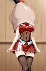 absorption absorption_vore ai_generated anime_girl cell cell_(dragon_ball) cell_vore dragon_ball_z female hololive houshou_marine mind_break mind_control swallowing virtual_youtuber vore vtuber