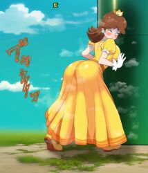 animated ass blush brown_hair crying defecating dirty dirty_ass dress embarrassed embarrassed_female extreme_content fart farting farts feces female female flatulance gassy gloves has_audio huge_ass humiliated humiliation japanese_audio japanese_dialogue japanese_language japanese_text large_ass luigi mp4 nintendo plump_ass princess princess_daisy scat shit smell smelly_ass stinky_ass super_mario_bros._wonder tagme text tomboy unwiped_ass urao2sei video voice voice_acted young young_female