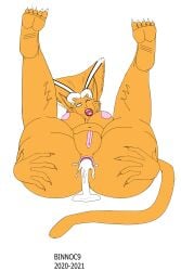 absurd_res after_anal animal_humanoid anus ass big_breasts big_butt binnoc9 bodily_fluids breasts cat_humanoid cum cum_drip cum_in_ass cum_inside dripping fangs felid felid_humanoid feline feline_humanoid female feral_(marvel) fur gaping gaping_anus genital_fluids hair hand_on_butt hi_res humanoid legs_up lying mammal mammal_humanoid multicolored_hair on_back one_eye_closed open_mouth orange_body orange_fur solo teeth white_eyes