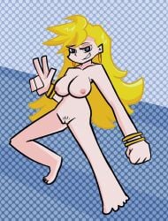 anime anime_girl boob boobs_out breasts cartoon cartoony fanart female naked naked_female panty_&_stocking_with_garterbelt panty_anarchy pussy pussy_out stylized