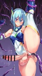 1futa anal anal_fluid anus ass balls bar_censor bare_shoulders blue_eyes blue_hair blush breasts calpish censored clenched_teeth clothed clothing clothing_aside constricted_pupils covered_navel elbow_gloves elekshaal_(calpish) erection female full-package_futa futa_is_bigger futa_only futanari futasub gloves hair_between_eyes highres huge_cock human intersex large_balls large_penis large_testicles large_variant_set leg_up leotard leotard_aside light-skinned_futa light_skin magical_girl medium_breasts monster_on_futa mostly_clothed original penis precum pussy rape restrained short_hair skin_tight solo split standing standing_on_one_leg standing_split surprised teeth tentacle tentacle_sex testicles thighhighs torn_clothes variant_set veins veiny_penis vertical_splits white_leotard white_thighhighs